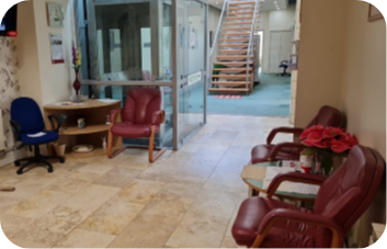 Reception room for autism assessment in Wiltshire Psychology Service